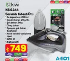 KİWİ KSI-6344 2200 W BUHARLI ÜTÜ